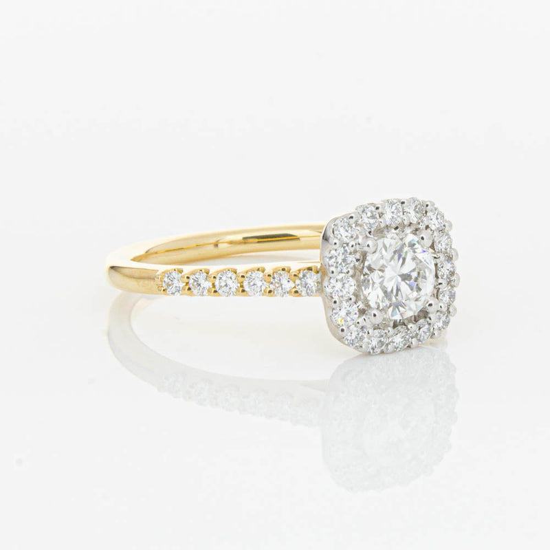18ct Yellow Gold .50ct Diamond Manhattan Ring-Ring-Walker & Hall