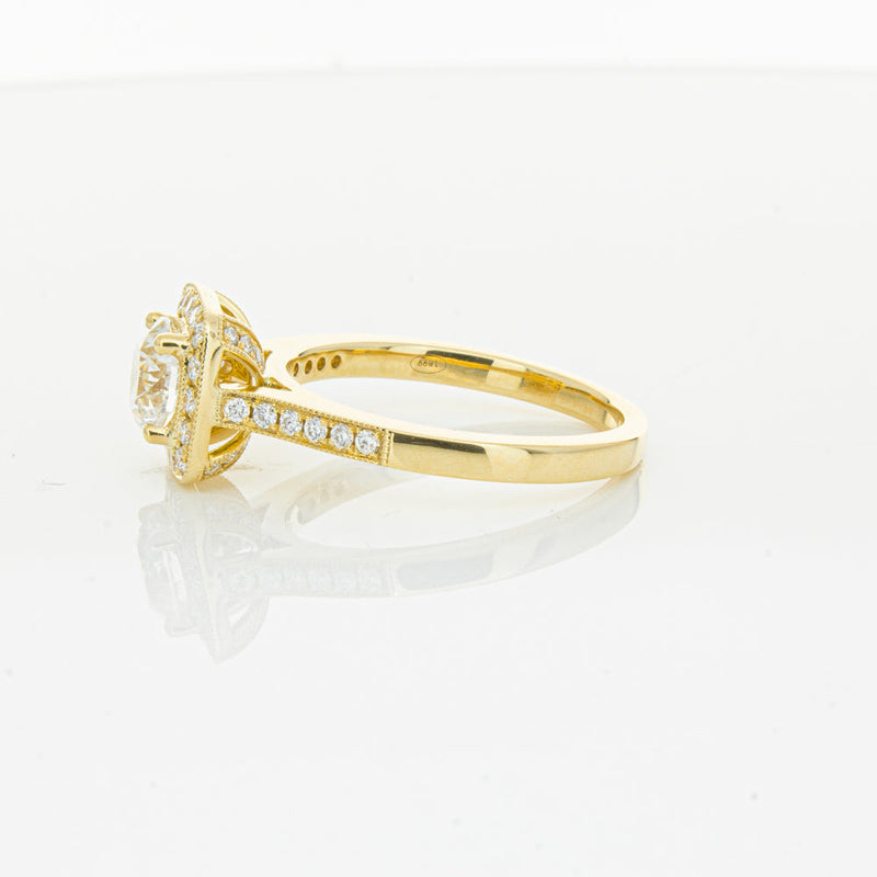 18ct Yellow Gold 1.01ct Diamond Aurora Ring-Ring-Walker & Hall