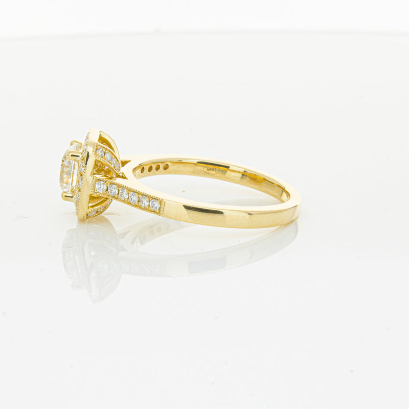 18ct Yellow Gold 1.01ct Diamond Aurora Ring-Ring-Walker & Hall