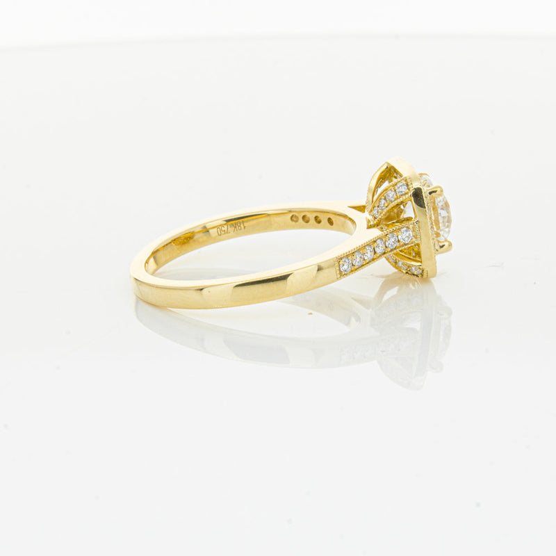 18ct Yellow Gold 1.01ct Diamond Aurora Ring-Ring-Walker & Hall
