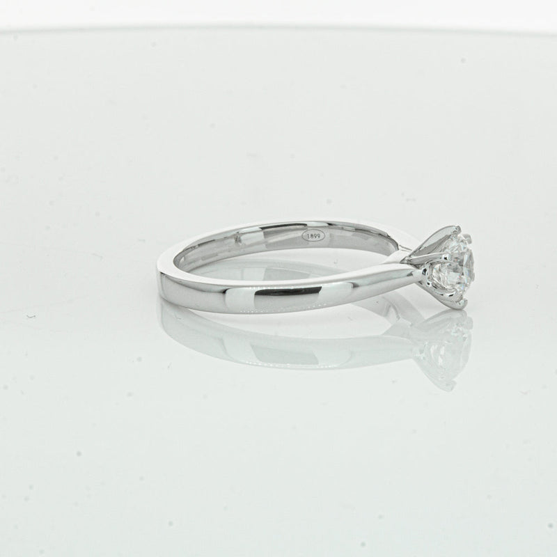 18ct White Gold .50ct Diamond Capri Ring-Ring-Walker & Hall