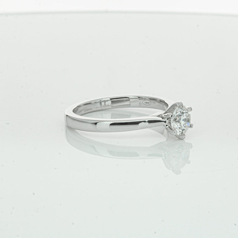 18ct White Gold .50ct Diamond Capri Ring-Ring-Walker & Hall