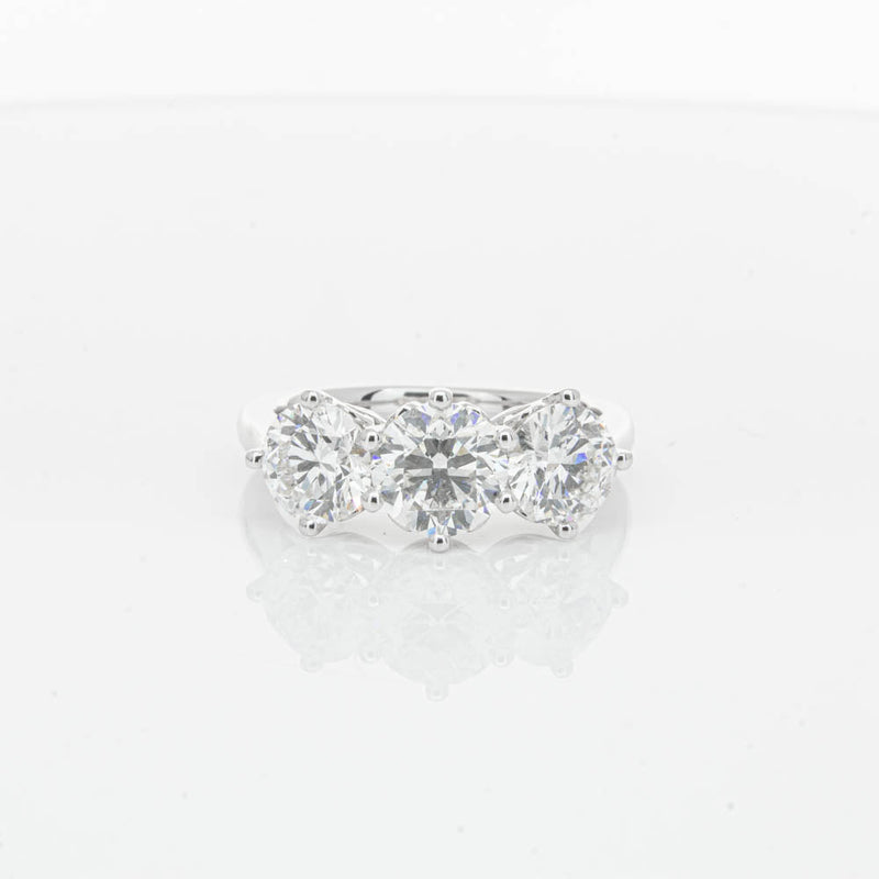 18ct White Gold 3.02ct Diamond Coronado Ring-Ring-Walker & Hall