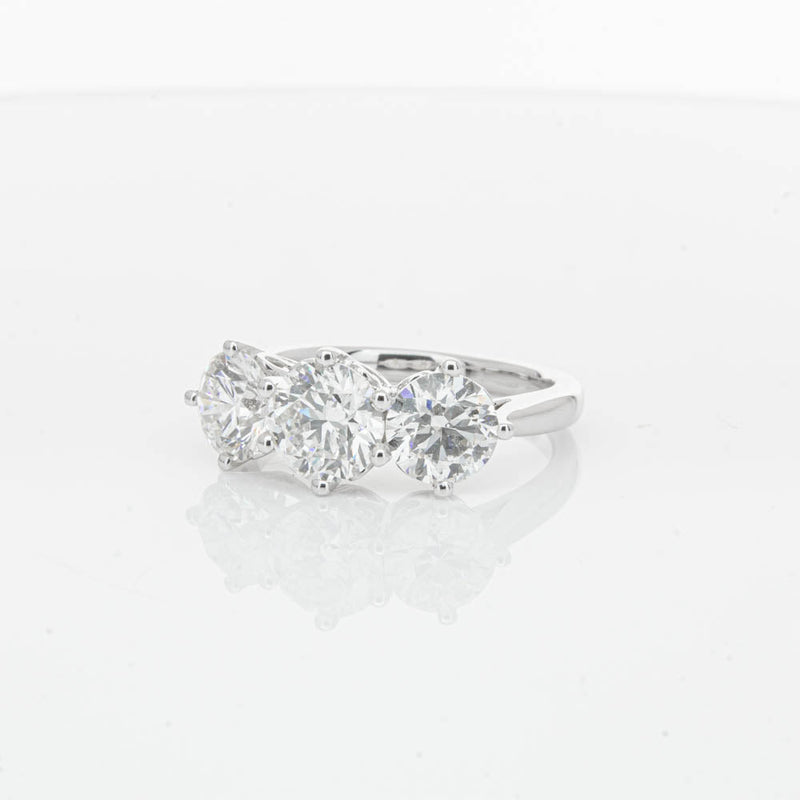 18ct White Gold 3.02ct Diamond Coronado Ring-Ring-Walker & Hall