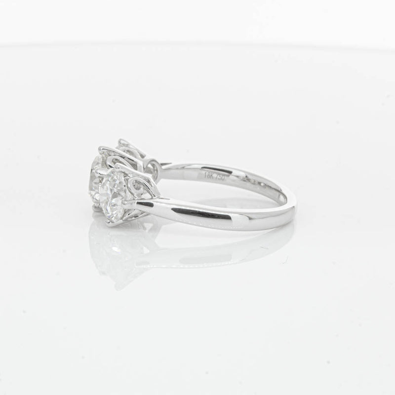 18ct White Gold 3.02ct Diamond Coronado Ring-Ring-Walker & Hall