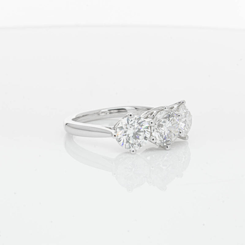 18ct White Gold 3.02ct Diamond Coronado Ring-Ring-Walker & Hall