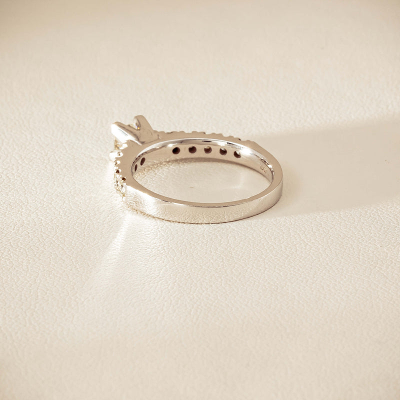 Deja Vu 18ct White Gold .40ct Princess Cut Diamond Ring - Ring - Walker & Hall