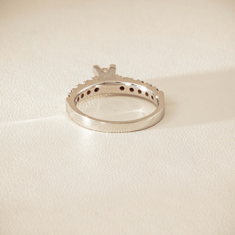 Deja Vu 18ct White Gold .40ct Princess Cut Diamond Ring - Ring - Walker & Hall
