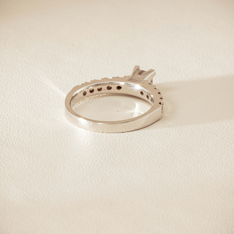 Deja Vu 18ct White Gold .40ct Princess Cut Diamond Ring - Ring - Walker & Hall