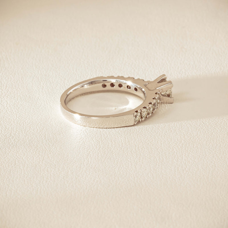 Deja Vu 18ct White Gold .40ct Princess Cut Diamond Ring - Ring - Walker & Hall