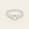 Deja Vu 18ct White Gold .40ct Princess Cut Diamond Ring - Ring - Walker & Hall