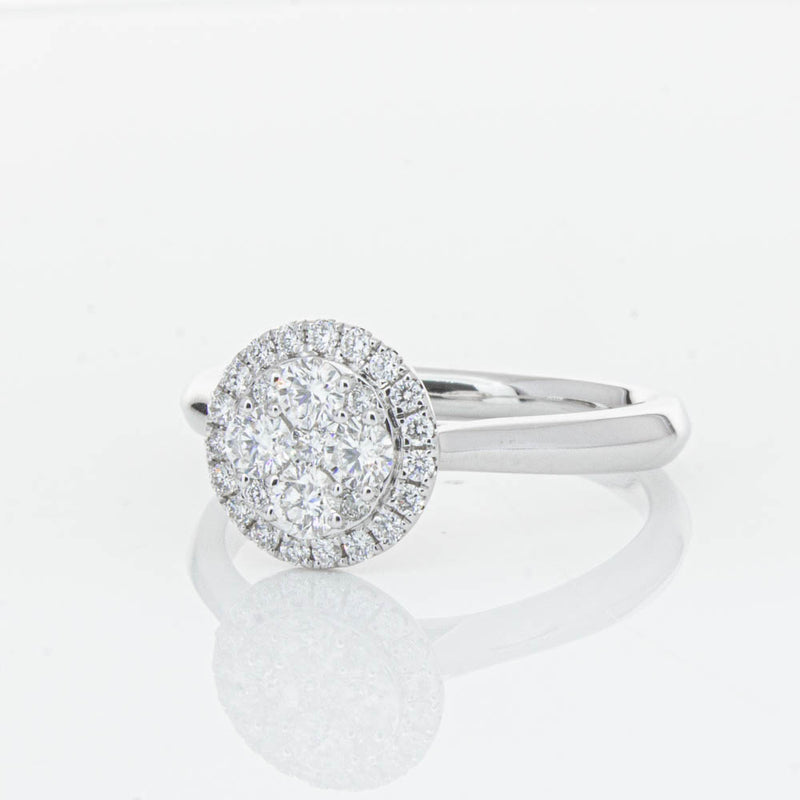 14ct White Gold Diamond Saturn Ring-Ring-Walker & Hall