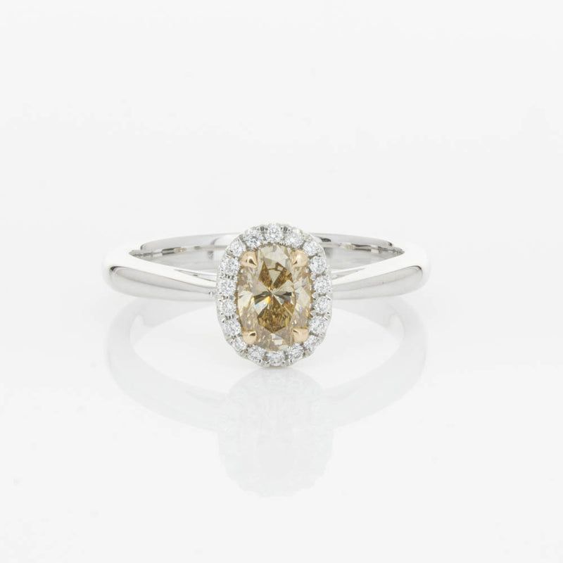 18ct White Gold .51ct Mocha Diamond Nina Ring-Ring-Walker & Hall