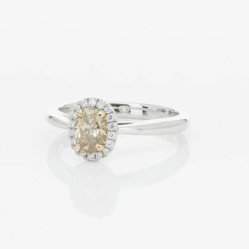 18ct White Gold .51ct Mocha Diamond Nina Ring-Ring-Walker & Hall
