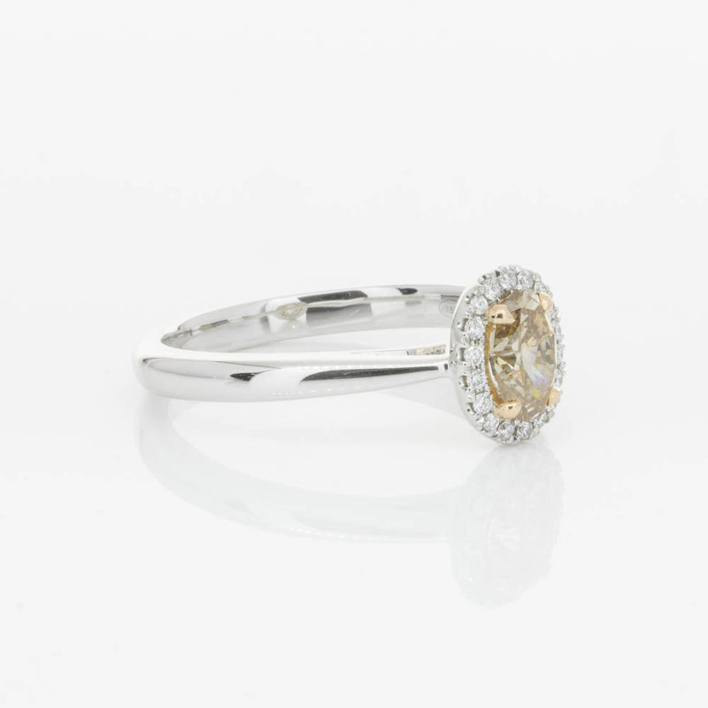 18ct White Gold .51ct Mocha Diamond Nina Ring-Ring-Walker & Hall