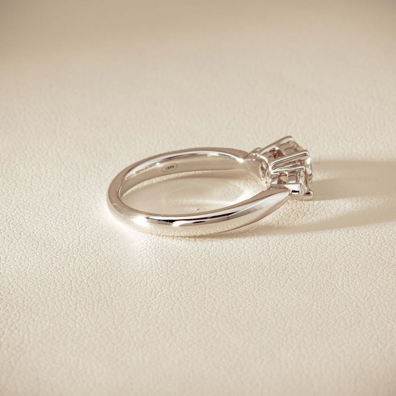 18ct White Gold 1.01ct Diamond Ayla Ring - Ring - Walker & Hall