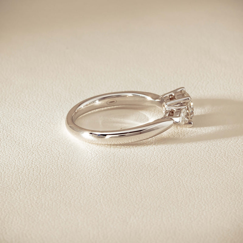 18ct White Gold 1.01ct Diamond Ayla Ring - Ring - Walker & Hall