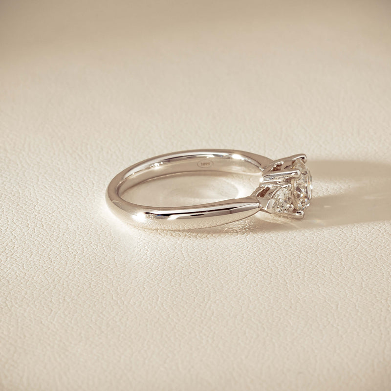18ct White Gold 1.01ct Diamond Ayla Ring - Ring - Walker & Hall