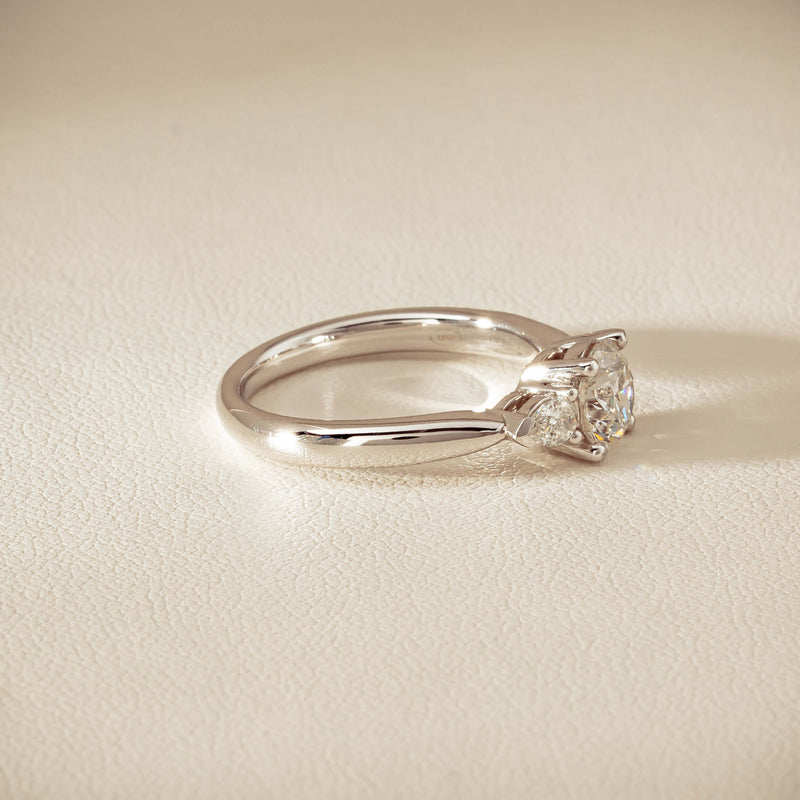 18ct White Gold 1.01ct Diamond Ayla Ring - Ring - Walker & Hall