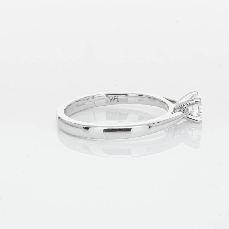 14ct White Gold .30ct Diamond Luna Ring-Ring-Walker & Hall