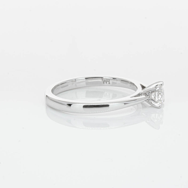 14ct White Gold .30ct Diamond Luna Ring-Ring-Walker & Hall