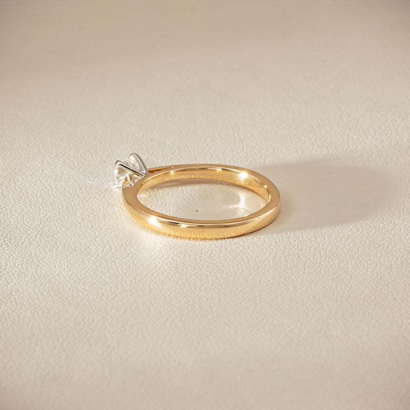 14ct Yellow Gold .30ct Diamond Luna Ring - Ring - Walker & Hall
