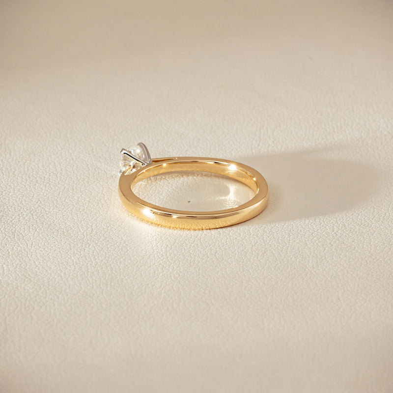 14ct Yellow Gold .30ct Diamond Luna Ring - Ring - Walker & Hall