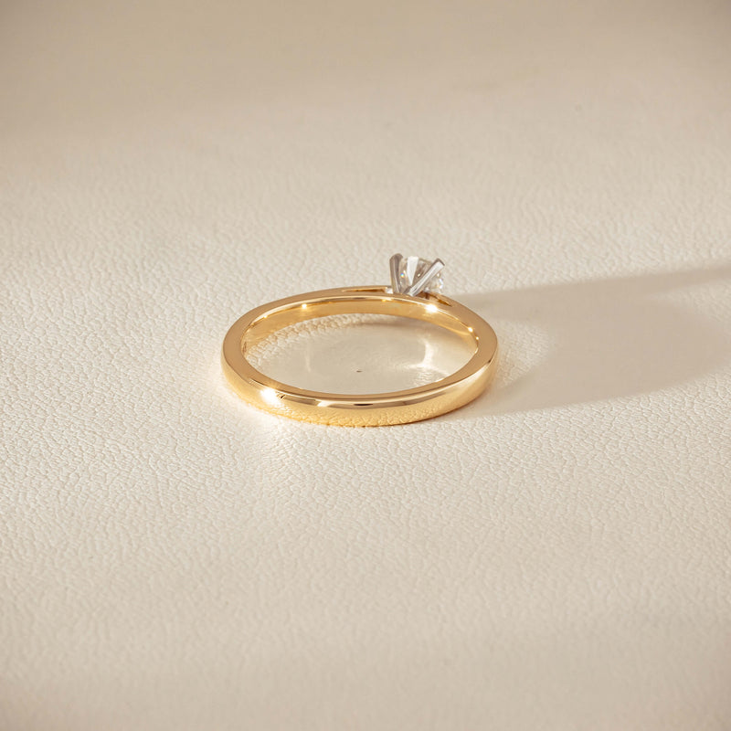 14ct Yellow Gold .30ct Diamond Luna Ring - Ring - Walker & Hall