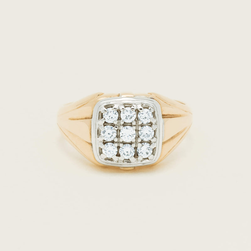 Deja Vu 14ct Yellow Gold .45ct Diamond Cluster Ring - Ring - Walker & Hall