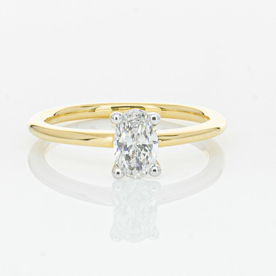 18ct Yellow Gold .52ct Diamond Melba Ring-Ring-Walker & Hall