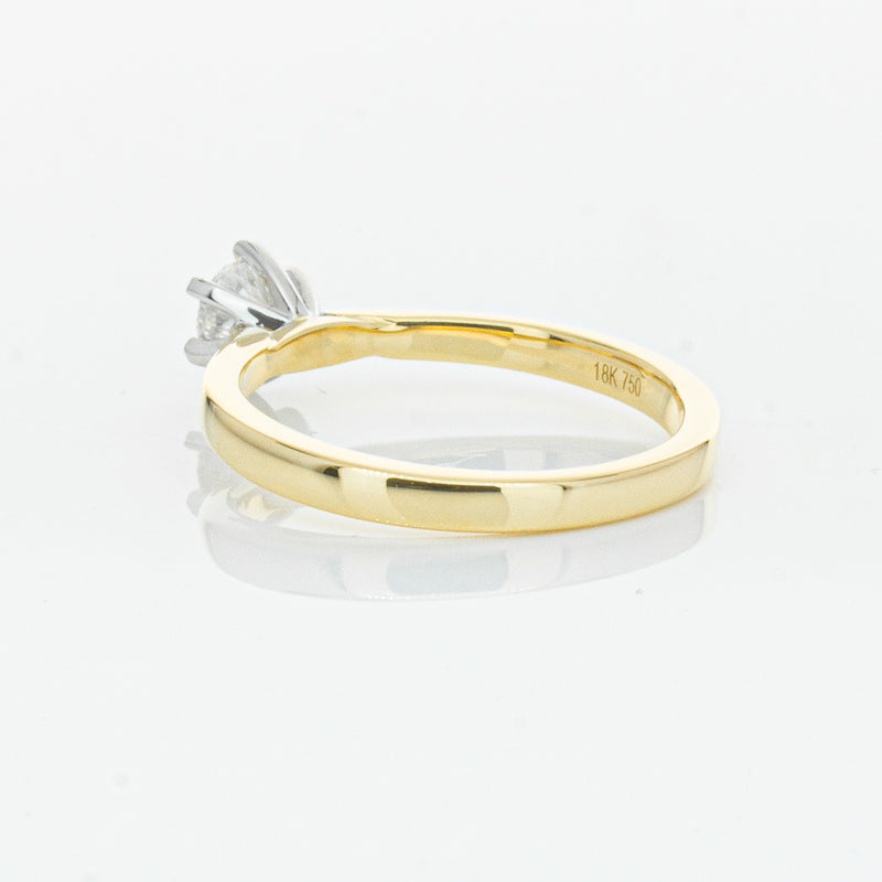 18ct Yellow Gold .50ct Diamond Capri Ring-Ring-Walker & Hall