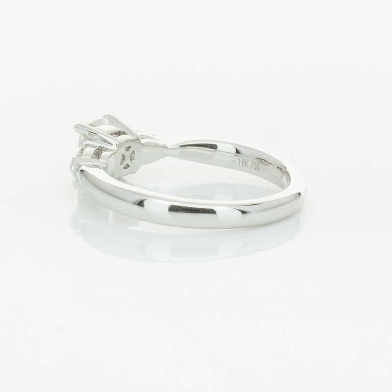 18ct White Gold .76ct Cushion Cut Diamond Ayla Ring-Ring-Walker & Hall