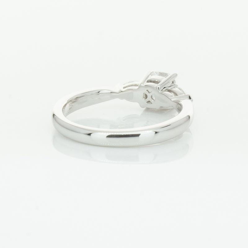 18ct White Gold .76ct Cushion Cut Diamond Ayla Ring-Ring-Walker & Hall
