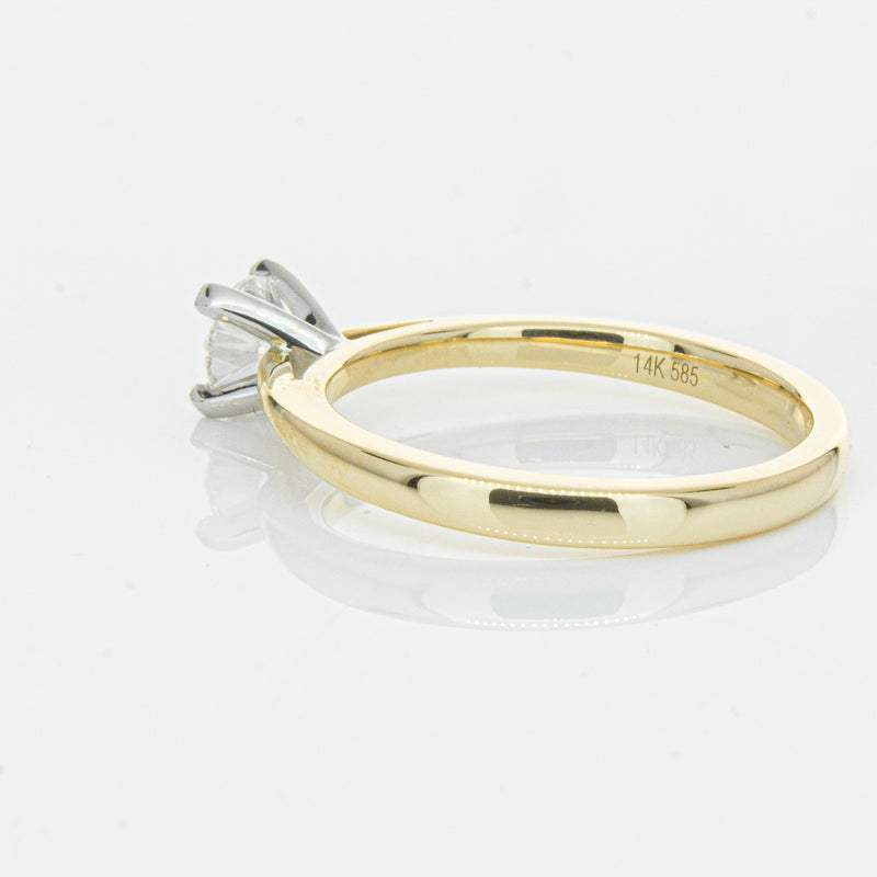 14ct Yellow Gold .50ct Diamond Luna Ring-Ring-Walker & Hall