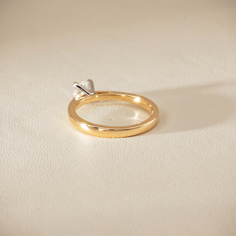 14ct Yellow Gold .50ct Diamond Luna Ring - Ring - Walker & Hall