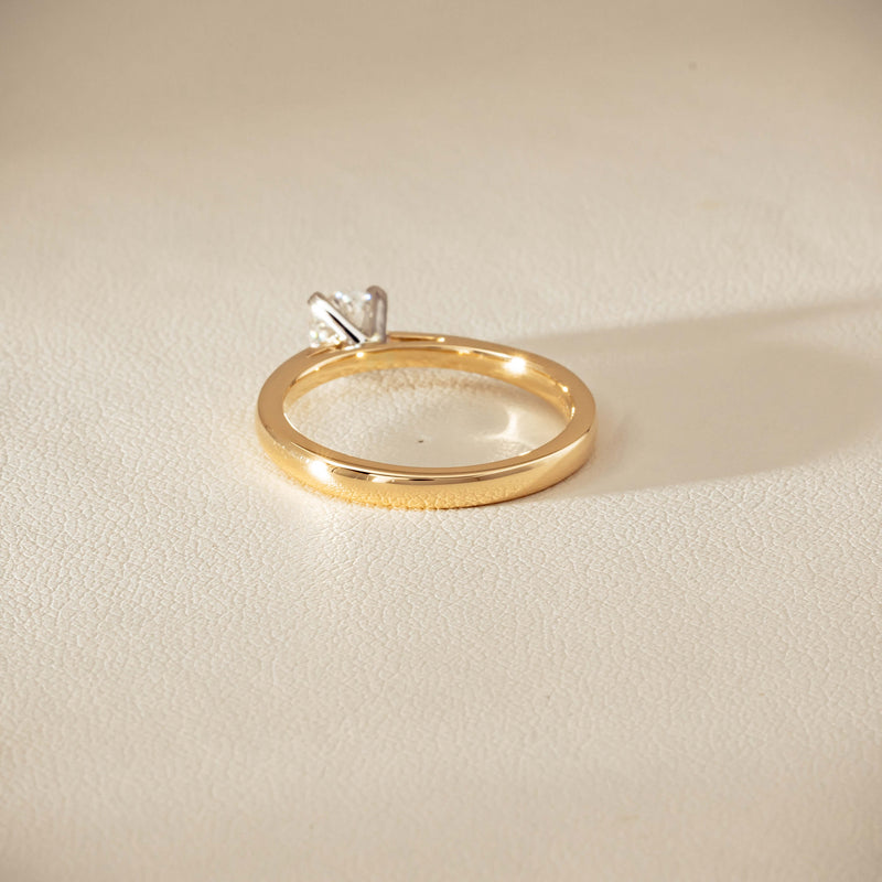 14ct Yellow Gold .50ct Diamond Luna Ring - Ring - Walker & Hall