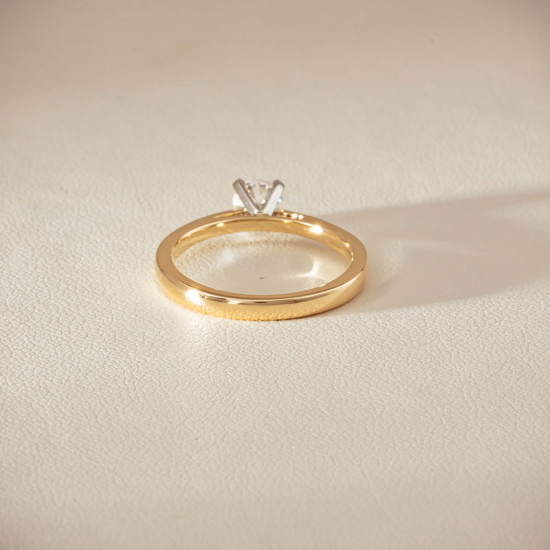 14ct Yellow Gold .50ct Diamond Luna Ring - Ring - Walker & Hall