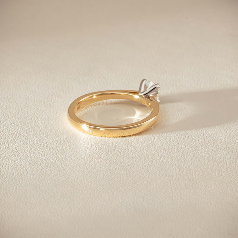 14ct Yellow Gold .50ct Diamond Luna Ring - Ring - Walker & Hall