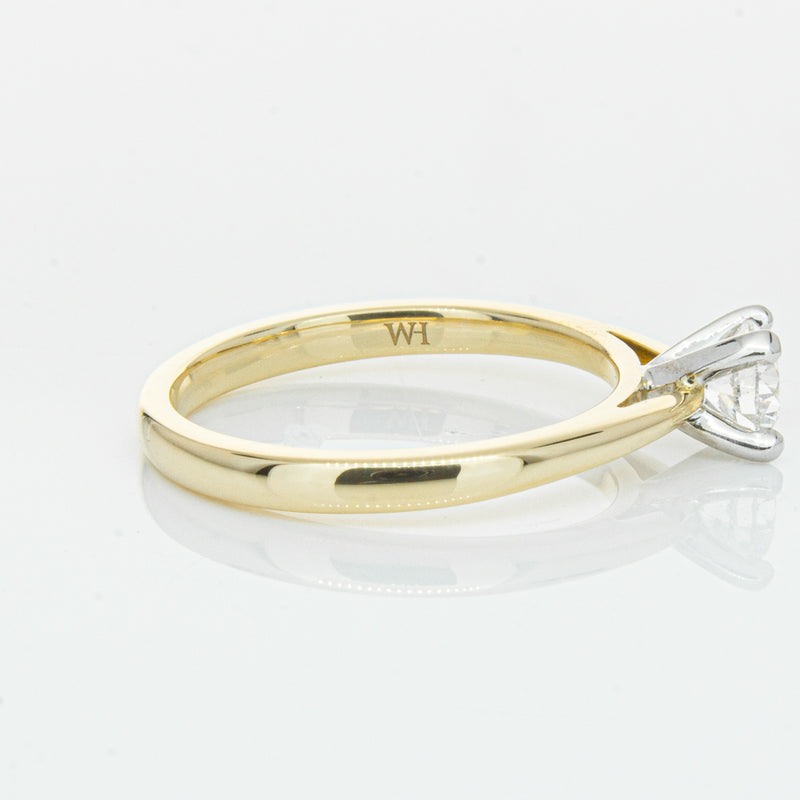 14ct Yellow Gold .50ct Diamond Luna Ring-Ring-Walker & Hall