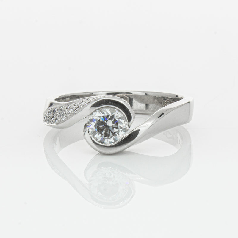 Deja Vu Platinum .55ct Diamond Ring-Ring-Walker & Hall
