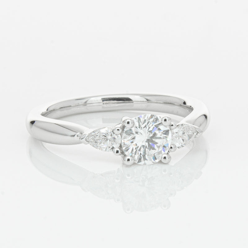18ct White Gold .62ct Diamond Ayla Ring-Ring-Walker & Hall