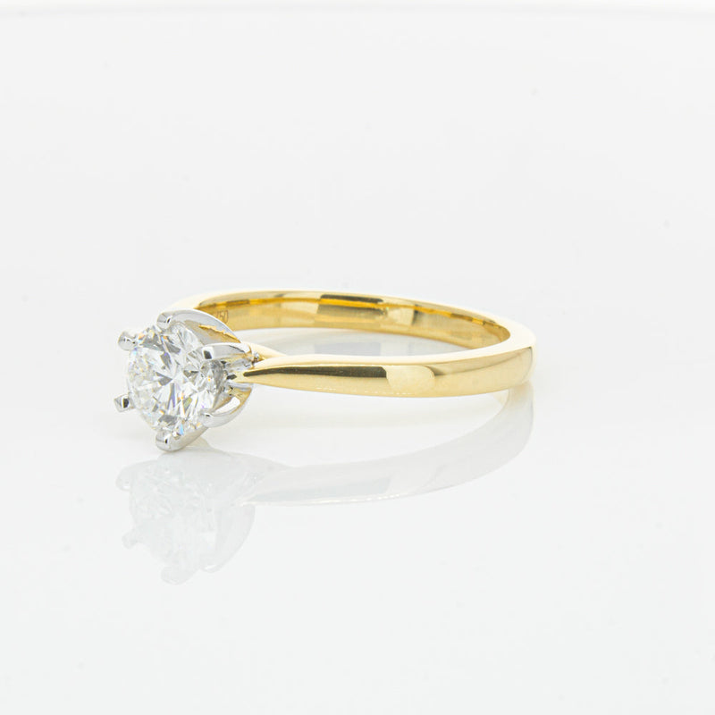 18ct Yellow Gold .71ct Diamond Capri Ring-Ring-Walker & Hall