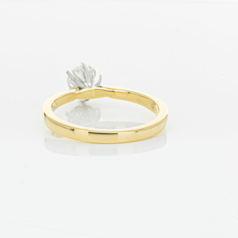18ct Yellow Gold .71ct Diamond Capri Ring-Ring-Walker & Hall