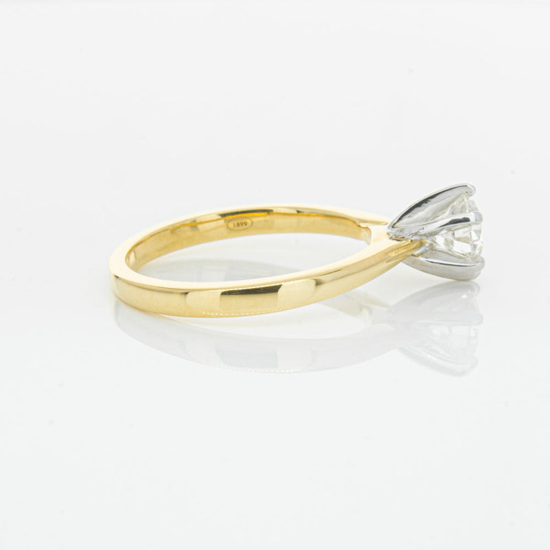 18ct Yellow Gold .71ct Diamond Capri Ring-Ring-Walker & Hall