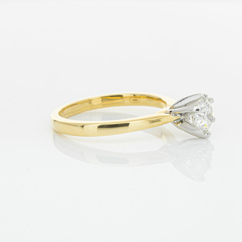18ct Yellow Gold .71ct Diamond Capri Ring-Ring-Walker & Hall