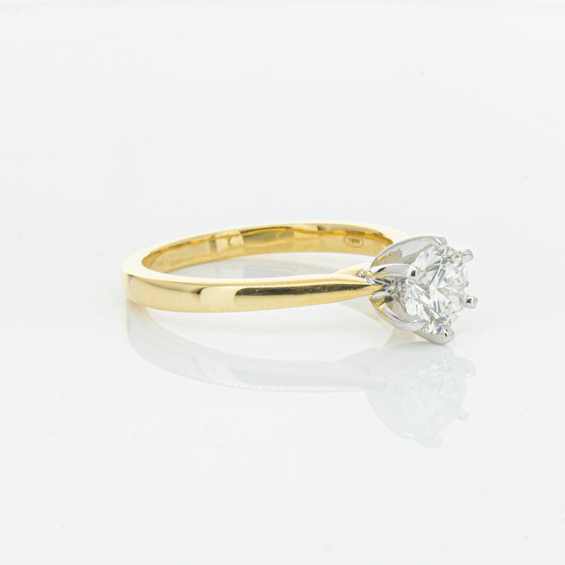 18ct Yellow Gold .71ct Diamond Capri Ring-Ring-Walker & Hall