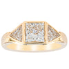 18ct Yellow Gold 1.52ct Princess Cut Diamond Ring-Ring-Walker & Hall
