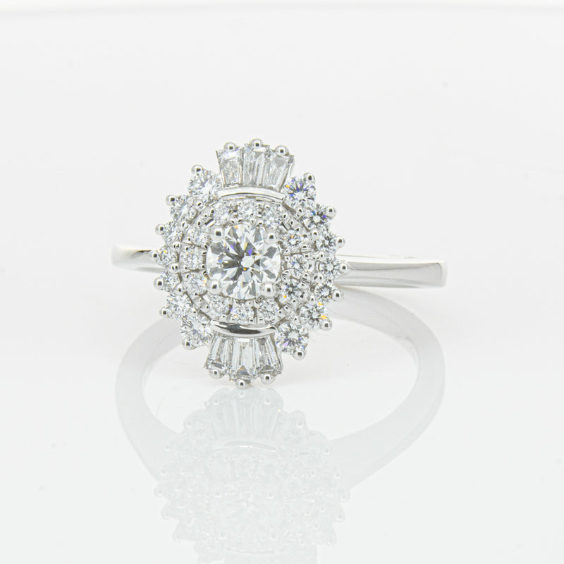 18ct White Gold .30ct Diamond Kira Ring-Ring-Walker & Hall