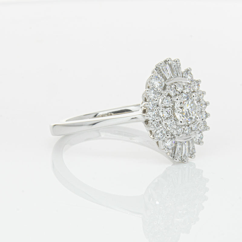 18ct White Gold .30ct Diamond Kira Ring-Ring-Walker & Hall