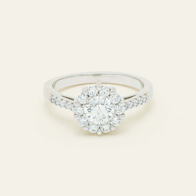 Deja Vu 18ct White Gold .60ct Diamond Cluster Ring - Ring - Walker & Hall